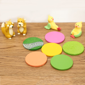 Cute Resin Figurines Colorful Round Base Diy Decorative Crafts Handmade Ornaments For Home Decor - Product Image 2
