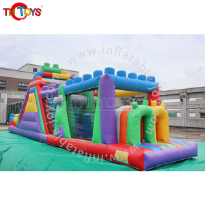 Château gonflable de trampoline de parc d'obstacles de guerrier de ninja pour des enfants 15x3x5m PVC et nylon géants capacité de 10 enfants - Product Image 6