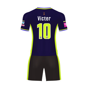 2019 ZHOUKA Top Sale Football Sports knitted sweater High Quality Design custom soccer jersey football jersey Set - Product Image 6