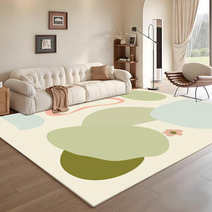 Alfombra Moderna Abstracta Rectangular Antideslizante de Fibra de Poliéster para Sala de Estar, Dormitorio, Decoración del Hogar H-198 - Product Image 3