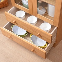 Four à micro-ondes combiné Armoire de cuisine en bois massif avec rangement et tiroirs