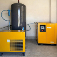Compresseur d'air à vis rotatif à vitesse variable VSD haute efficacité 30HP 8-13bar Économie d'énergie 35%