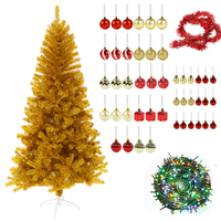 Arbre de Noël moderne 3M à moitié entièrement décoré de 10 mètres 10 pieds 8 pieds pour chambre