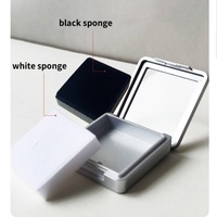Boîte en métal rectangulaire portable avec couvercle transparent pour le stockage et le transport de bijoux et de pierres précieuses lors des expositions
