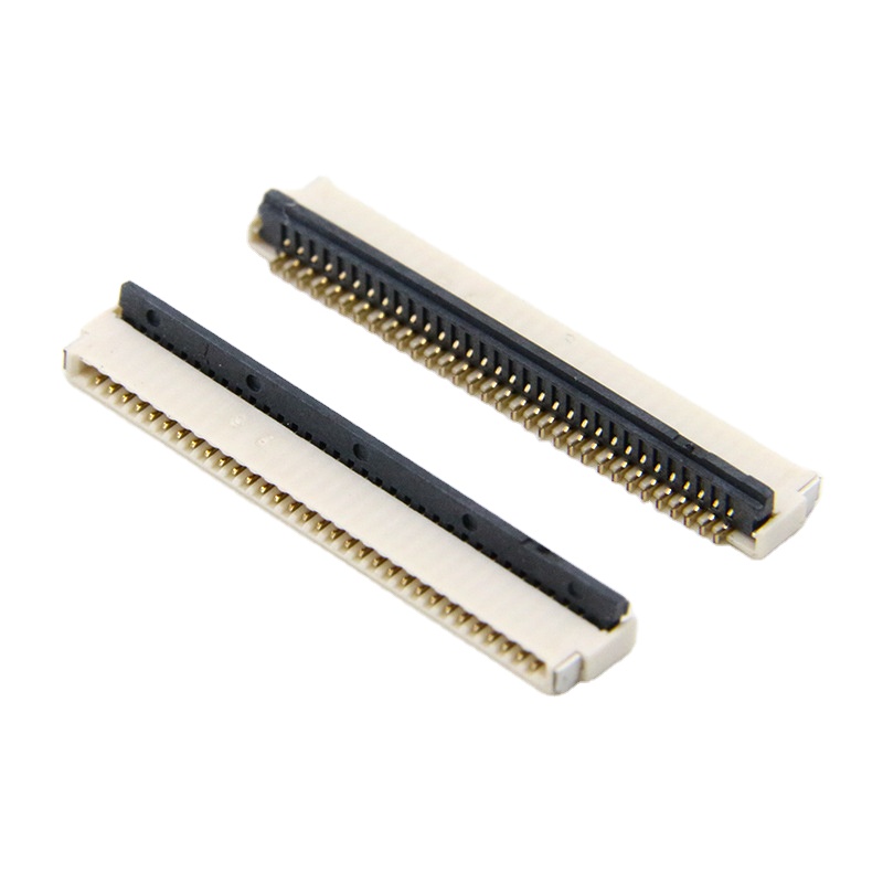 FPC FFC Коннектор с шагом 0,5 мм, 32 контакта, двухсторонний контакт SMT, прямой угол, высота замка задней части = 1,0 мм, коннектор Fpc