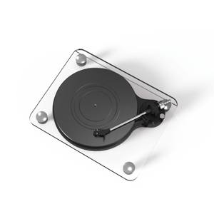 Tourne-disque <span class=keywords><strong>vinyle</strong></span> avec fonction Bluetooth, lecteur de disques en acrylique pour sortie 3,5 mm pour disques vinyles - Product Image 2