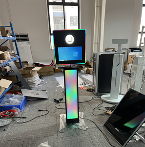 Machine de photomaton selfie haut de gamme avec imprimante, station de photomaton numérique, ensemble de photomaton miroir numérique, écran tactile LED - Product Image 1