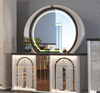 Ensemble de lit complet de luxe moderne avec rangement et matelas, design simple, meubles de chambre en acier inoxydable pour la maison ou la villa