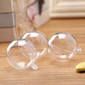 <span class=keywords><strong>Bolas</strong></span> de Adorno Rellenables de Plástico Transparente de Varios Tamaños para Decoración de Navidad, Bodas y Fiestas - Product Image 4