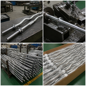 <span class=keywords><strong>Barre</strong></span> de musculation réglable en acier chromé massif avec double écrou de verrouillage 5kg-16kg, usage commercial, conception anti-desserrage, fitness - Product Image 2