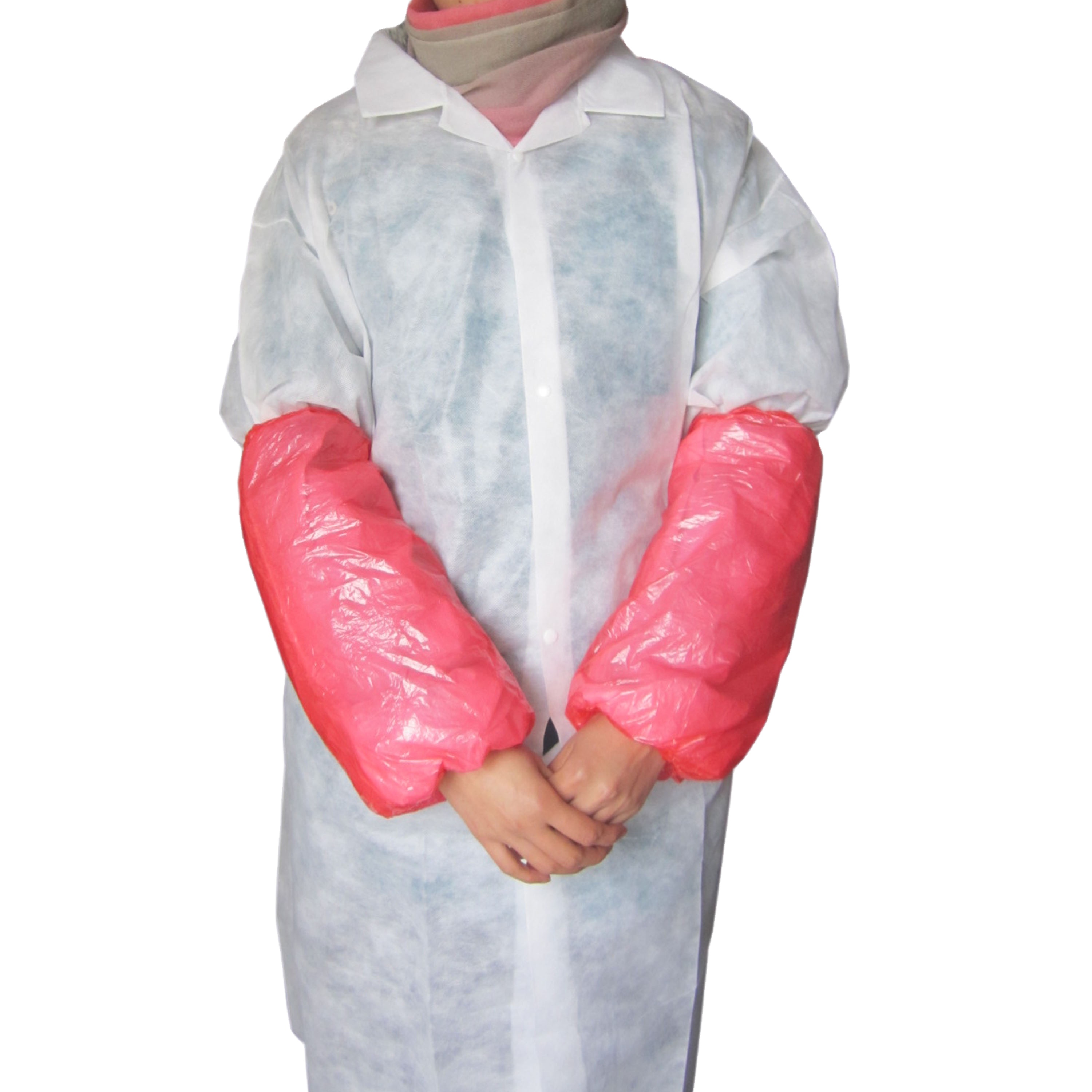 Дешевый одноразовый полиэтиленовый рукав с пластиковым рукавом,