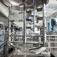 Machine homogénéisatrice mélangeuse émulsifiante sous vide 500L à prix d'usine avec couvercle hermétique pour cosmétiques, sauces et onguents