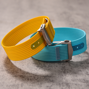 Dây đeo đồng hồ JUELONG 2025 kiểu mới, chất liệu nylon cao cấp dệt gân, kết hợp dây cao su FKM, khóa gập, kích thước 18mm và 20mm - Product Image 1