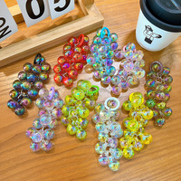 Porte-clés mignon en acrylique avec grappe de raisins perlée, breloque de sac pour couples, pendentif créatif pour voiture ou téléphone, pour femmes, emballé individuellement, vente en gros