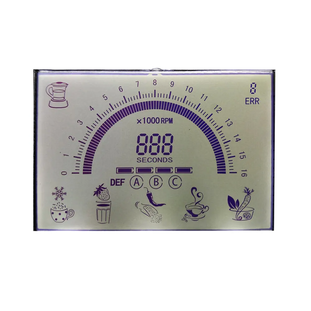 เครื่องคิดเลขใช้ TN Monochrome บวกจอแสดงผล LCD หน้าจอ