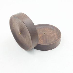 Support en bois rond en cuivre avec logo personnalisé pour diffuseur d'aromathérapie et cendrier, vente en gros - Product Image 2