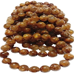 Rame naturale Rutilato perle di forma Rotonda Liscia braccialetto della pietra preziosa - Product Image 1