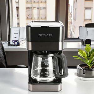 <span class=keywords><strong>Cafetière</strong></span> à <span class=keywords><strong>filtre</strong></span> à café de qualité supérieure pour la maison et le bureau, haute performance, dotée d'un <span class=keywords><strong>filtre</strong></span> <span class=keywords><strong>permanent</strong></span> et d'une plaque de maintien au chaud automatique - Product Image 4