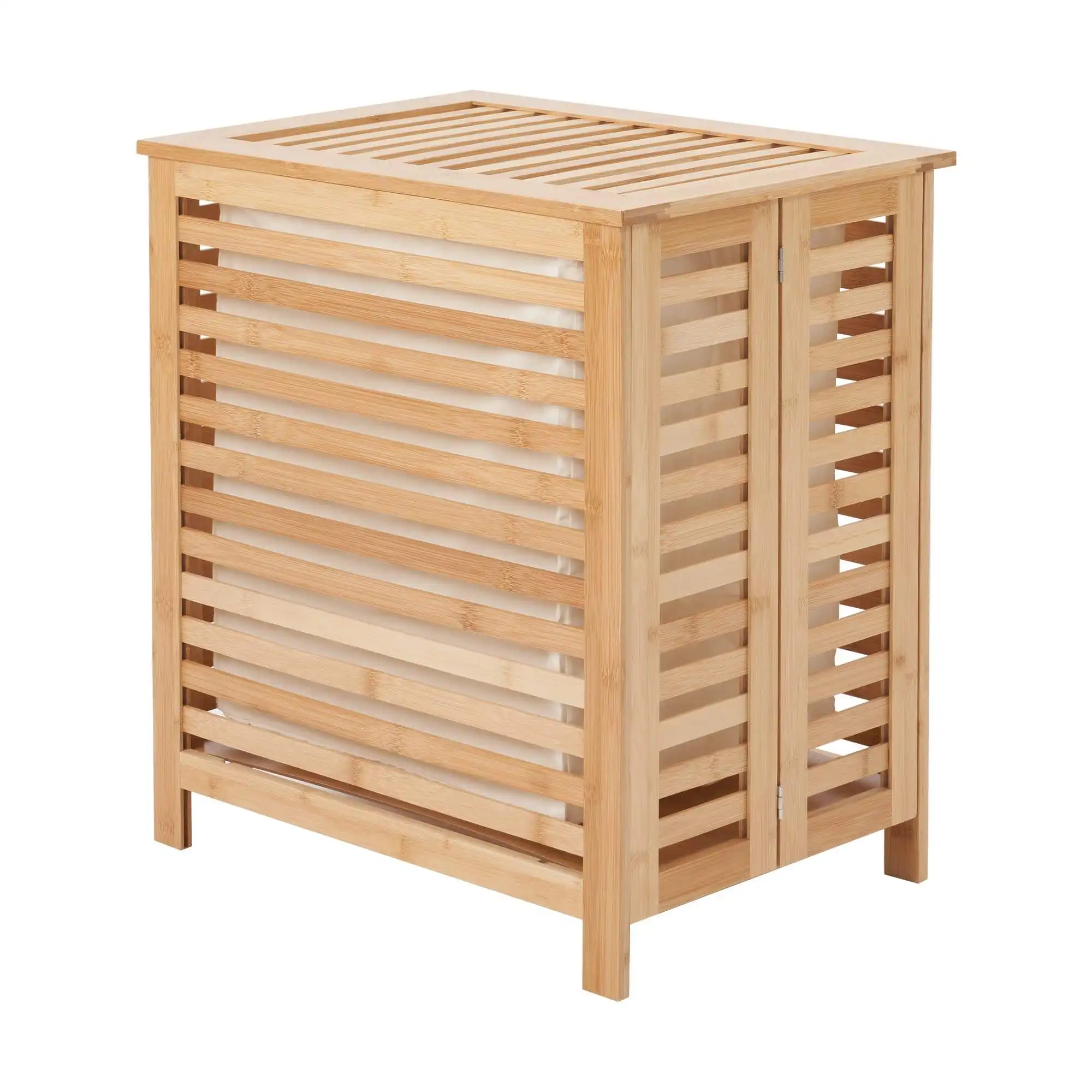 Вертикальная Складная бамбуковая корзина для белья в прачечной имеет 2 коробки с крышкой и съемный тканевый мешок для ванной комнаты