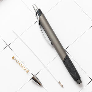 ขายปากกาลูกลื่นพลาสติกแบบกด ผลิตจากยาง ABS คุณภาพ OEM พร้อมพิมพ์โลโก้ธุรกิจตามสั่ง สำหรับเครื่องเขียนสำนักงาน - Product Image 4