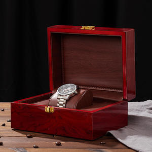Caja de embalaje de reloj de madera para hombre, almacenamiento de reloj de regalo con 1 ranura, disponible - Product Image 2