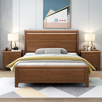 Ensembles de meubles de chambre à coucher de style chinois en gros - Faciles à assembler, modèles en bois surdimensionnés, cadre de lit moderne