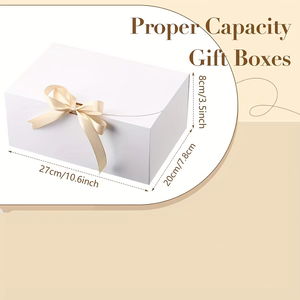 Eco Friendly Foldable Recycled Paper Gift Boxes Reusable Rigid Cardboard <b>Box</b> Sponge Lining Multi Scene Party Packaging - Product Image 4
