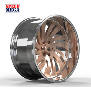 Jantes en alliage d'aluminium haut de gamme 2 pièces de 18, 19, 20, 21, 22, 23, 24 pouces pour BMW, Benz, Audi, Porsche, Land Rover, jantes en alliage chromées - Product Image 3