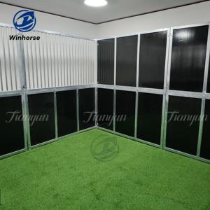 저렴한 고강도 말 마구간 전면 네덜란드식 문 모듈형 스테이블 시스템 농장, 목장 및 승마 클럽용 간편 설치 - Product Image 4