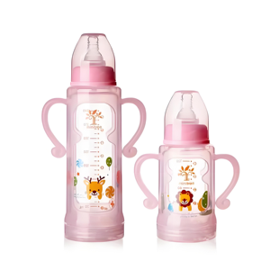 Biberón <span class=keywords><strong>de</strong></span> Vidrio <span class=keywords><strong>de</strong></span> Grado Médico <span class=keywords><strong>de</strong></span> <span class=keywords><strong>240</strong></span> <span class=keywords><strong>ml</strong></span>/120 <span class=keywords><strong>ml</strong></span> <span class=keywords><strong>de</strong></span> Tamaño Estándar con Alta Transmisión y Tapa Protectora Antigoteo - Product Image 2