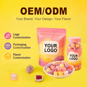 Bonbons acidulés assortis aux <span class=keywords><strong>saveurs</strong></span> de fruits variés, bonbons gélifiés acidulés moelleux, mini cubes de bonbons acidulés - Product Image 6