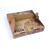 Caja de cartón para pizza corrugada gruesa personalizable de 6, 7, 8 y 9 pulgadas, cono de 2mm de espesor, materiales reciclados, caja de cartón para pizza personalizada