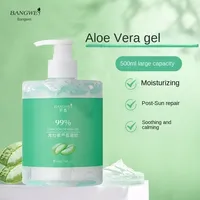 BANGWEI Gel d'aloe vera pur à 99% 500 ml, biologique, blanchissant, hydratant, apaisant, nourrissant, soin de la peau du visage