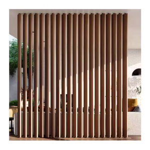 Décoration intérieure lattes murales artisanales en bois diviseur de panneaux en bois diviseurs intérieurs diviseur de pièce en bois - Product Image 1