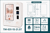 Distributeur automatique de cosmétiques 21,5 pouces à écran tactile, 15 sélections, paiement MDB, distributeur de rouges à lèvres et de mascara de comptoir, certifié CE