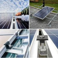 Collier de serrage universel en aluminium pour panneaux solaires 30-50 mm, fixation intermédiaire et terminale, fabricant d'origine, kits solaires, collier de serrage de toit, colliers de serrage pour panneaux solaires
