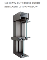 Fenêtres à suspension unique robustes Modèle d'ouverture verticale de levage intelligent Cadre en acier Persienne de filet d'écran en acier inoxydable