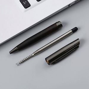 Ensemble cadeau de bureau en bois de rose avec logo personnalisé de luxe, stylo en bois promotionnel personnalisé - Product Image 4