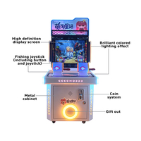 Máquina de Juego de Pesca Operada con Monedas para 1-2 Jugadores, Equipo de Juego de Simulación Arcade para Niños para Centros de Entretenimiento