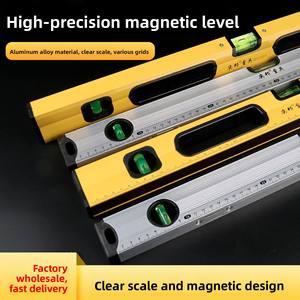 İnşaat ölçümü için manyetik kabarcık yeşil lazer ile endüstriyel 1.35m alüminyum alaşımlı seviye cetveli - Product Image 2