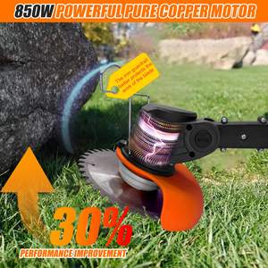 コードレスガーデンツール芝刈り機電気ブラシカッターリチウム電池グラスカッター雑草イーターグラストリマー - Product Image 2