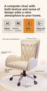 Regolabile in altezza per ufficio/Computer sedia Executive stile con supporto per la schiena per la casa studio Computer sedia e tavolo - Product Image 4