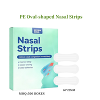 Bandelettes nasales ovales transparentes en PE de qualité professionnelle 60*22MM pour une meilleure circulation de l'air et un meilleur sommeil – Direct Usine