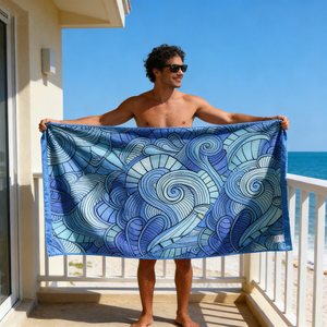 Toallas de Playa Hechas en China, Microfibra, Extra Grandes, Absorbentes, Impresas, Personalizadas, de Gran Tamaño - Product Image 3