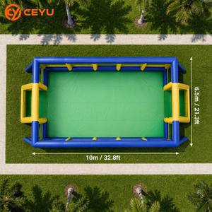 Ceyu Terrain de football gonflable géant 10x6.5m, Aire de jeu portable pour enfants et adultes, Location en gros - Product Image 1
