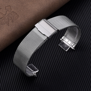 JUELONG <span class=keywords><strong>Bracelet</strong></span> de montre en métal 18mm 20mm 22mm <span class=keywords><strong>Bracelet</strong></span> de montre en <span class=keywords><strong>maille</strong></span> d'acier inoxydable à dégagement rapide - Product Image 2
