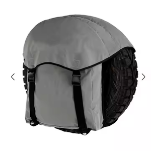 Knadgbft Sac poubelle pour pneu de secours - Sac de rangement extérieur pour Wrangler UTV SUV RV camion tout-terrain - Réglable et