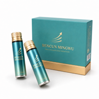 Mélange liquide d'extrait de Ginseng Rouge, Maca, Huître, Concombre de mer, Racine de Bardane, Polygonatum, Goji et Igname chinoise
