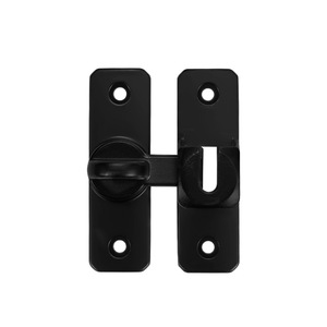 Loquet de porte en alliage d'aluminium avec fixation par bouton-pression, aucun perçage requis, boulon de sécurité multi-angles pour usage domestique - Product Image 4