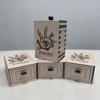 Boîte à tiroir rigide avec impression et fermeture magnétique, impression quadricolore et commandes personnalisées